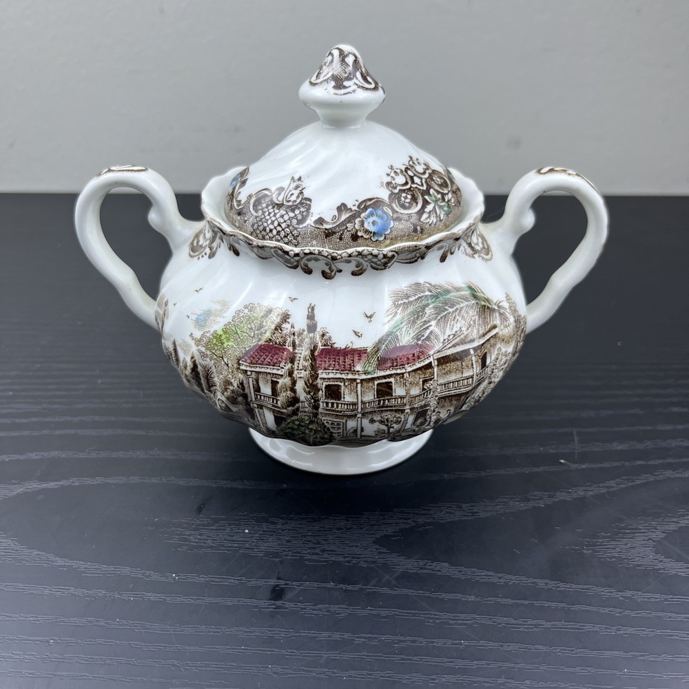 Johnson Bros Heritage Hall Spanish American Hacienda Sugar Bowl w/Lid England